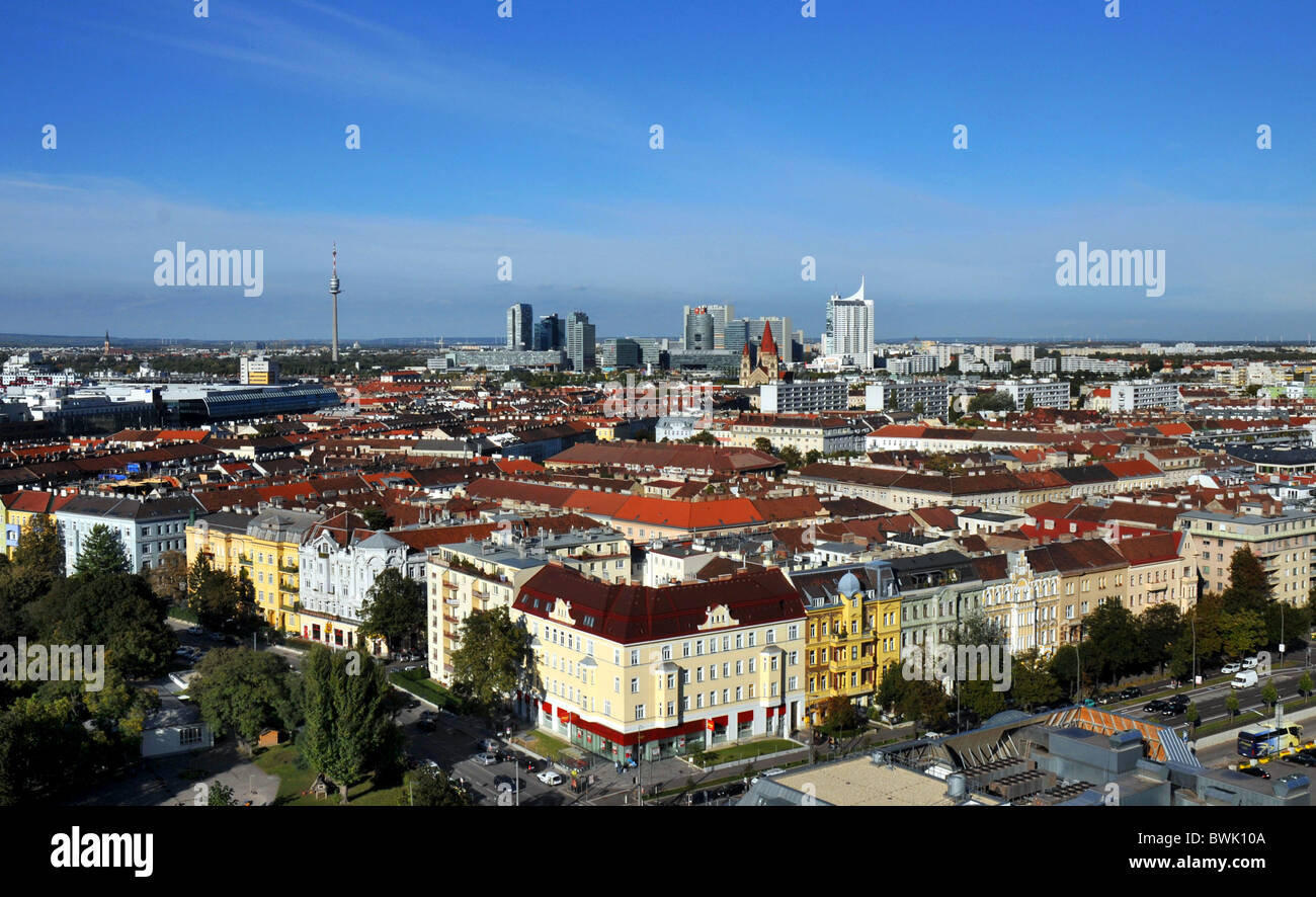 Vienna, Austria, Europe, view over the capital city of Vienna in Austria Stock Photo