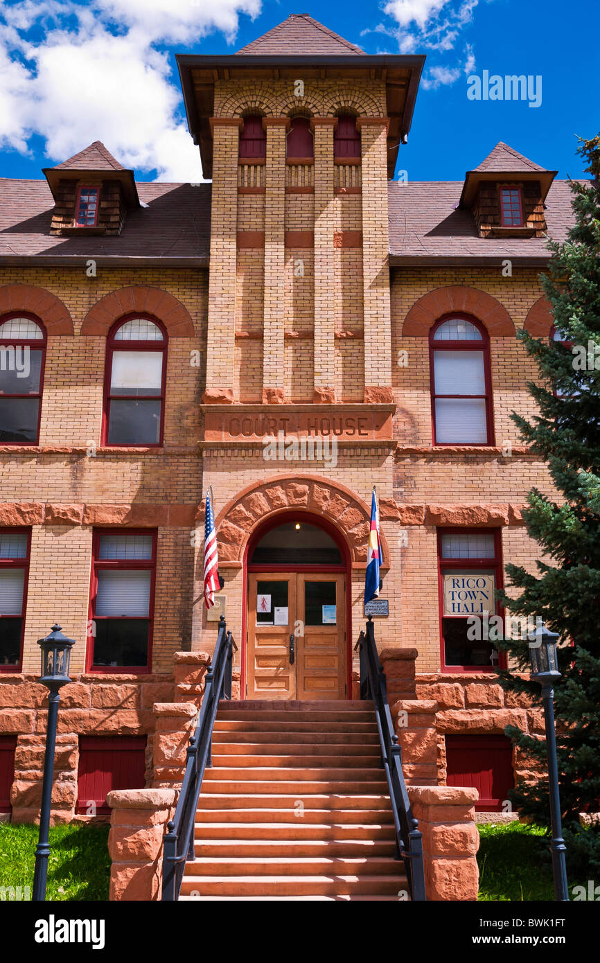 The Rico Court House, Rico, Colorado Stock Photo Alamy