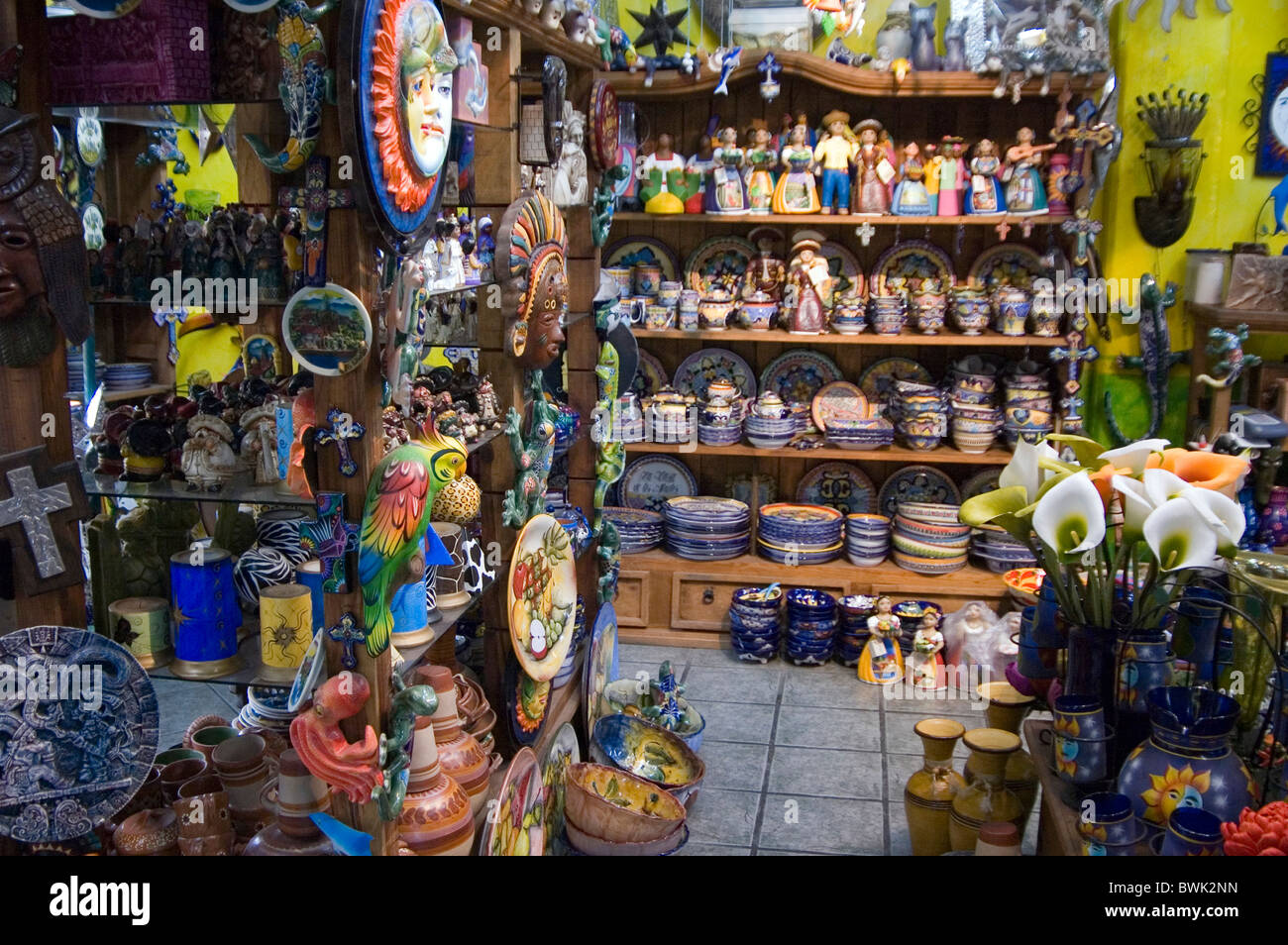 Shop ceramics souvenir Mercado Libertad Guadalajara Mexico Central