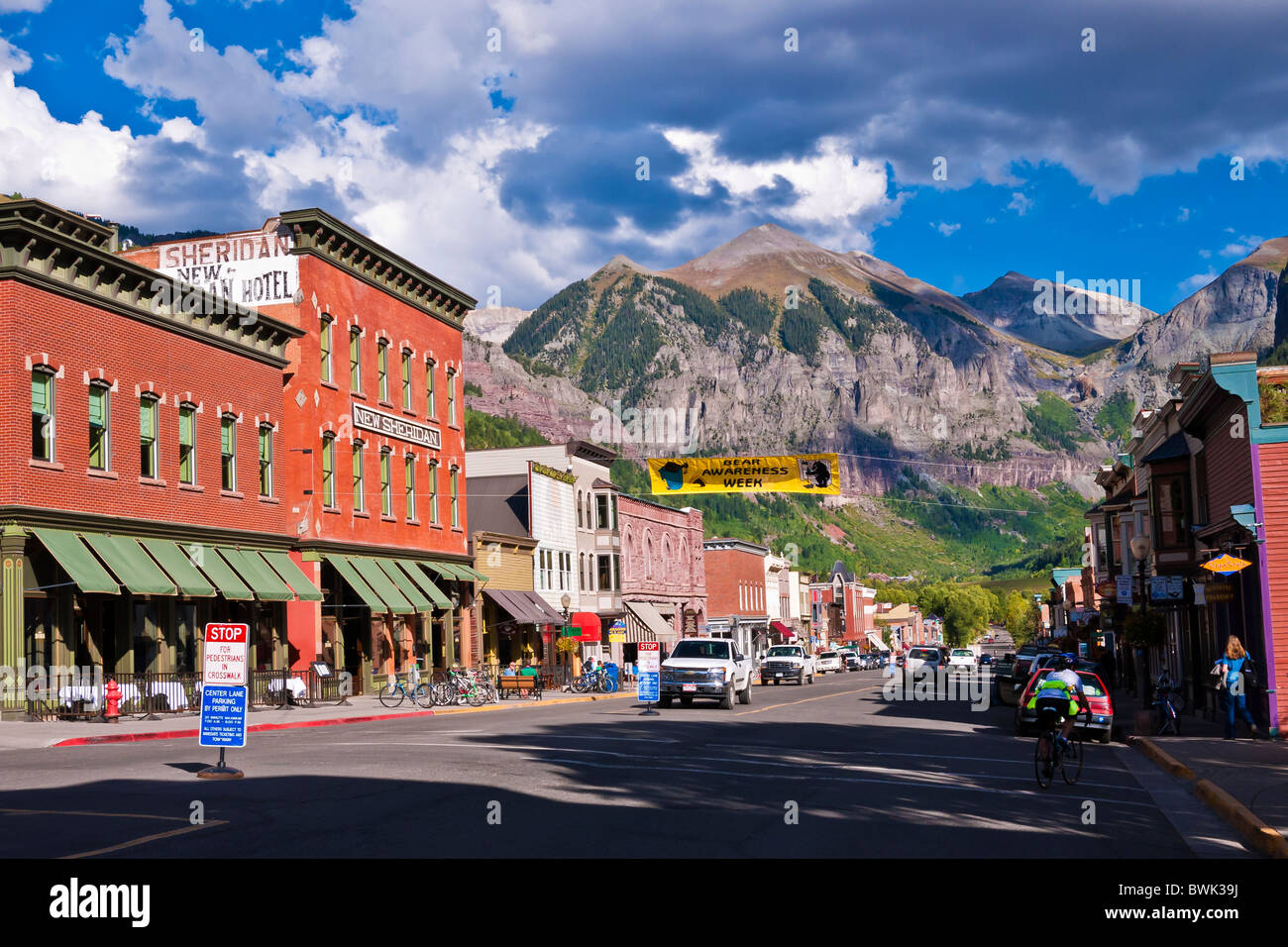 Downtown Telluride, Colorado Stock Photo