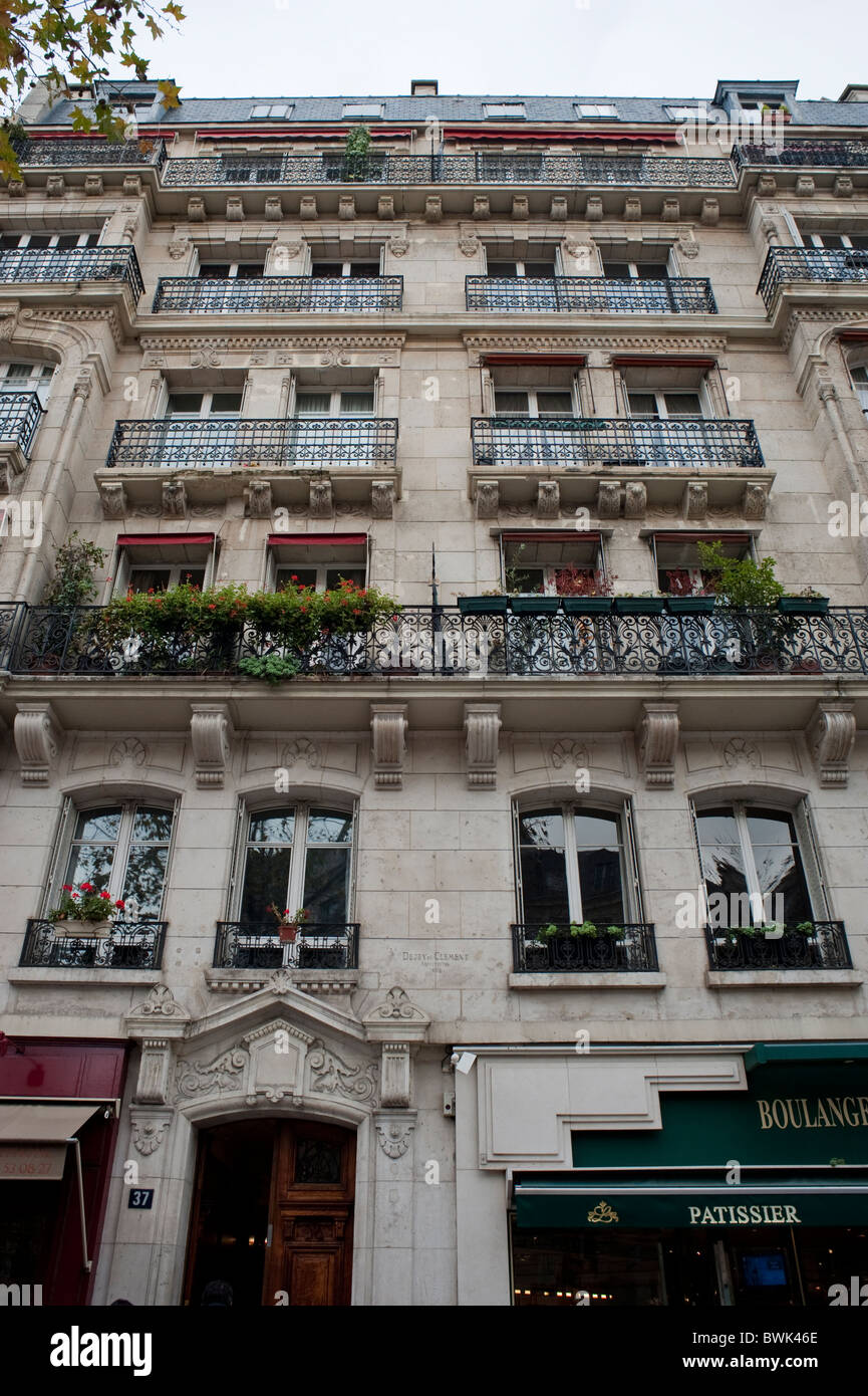 Paris, France, French Real Estate Market, Front of Old Apartment