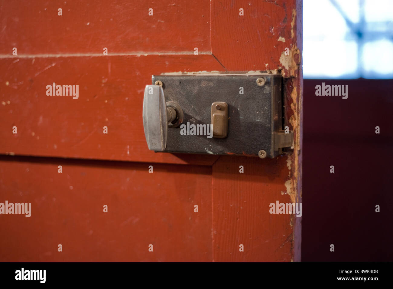 Paris, France, Old Door Lock detail Stock Photo