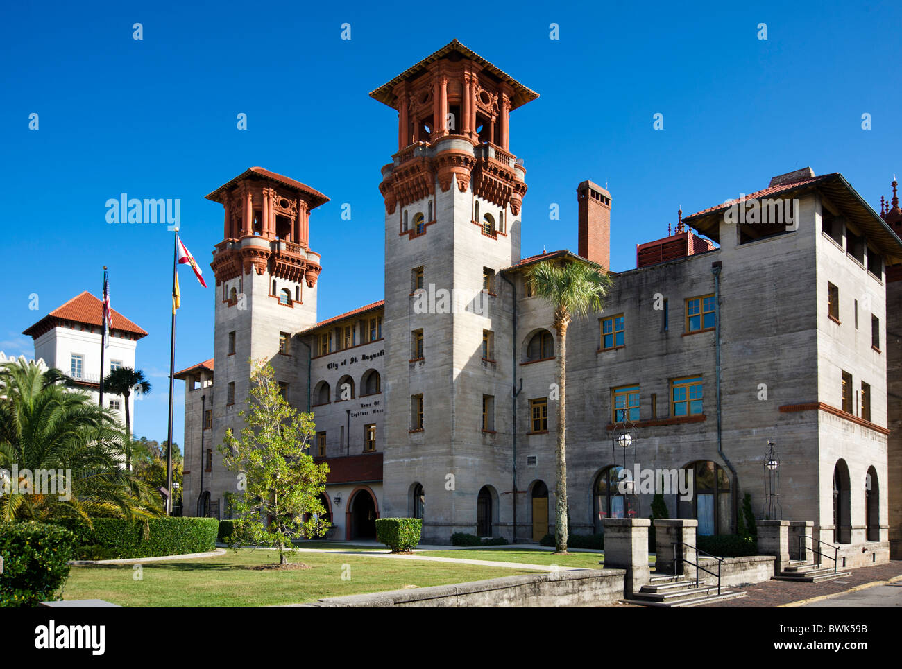 City Hall and Lightner Museum, King Street, St Augustine, Florida, USA ...