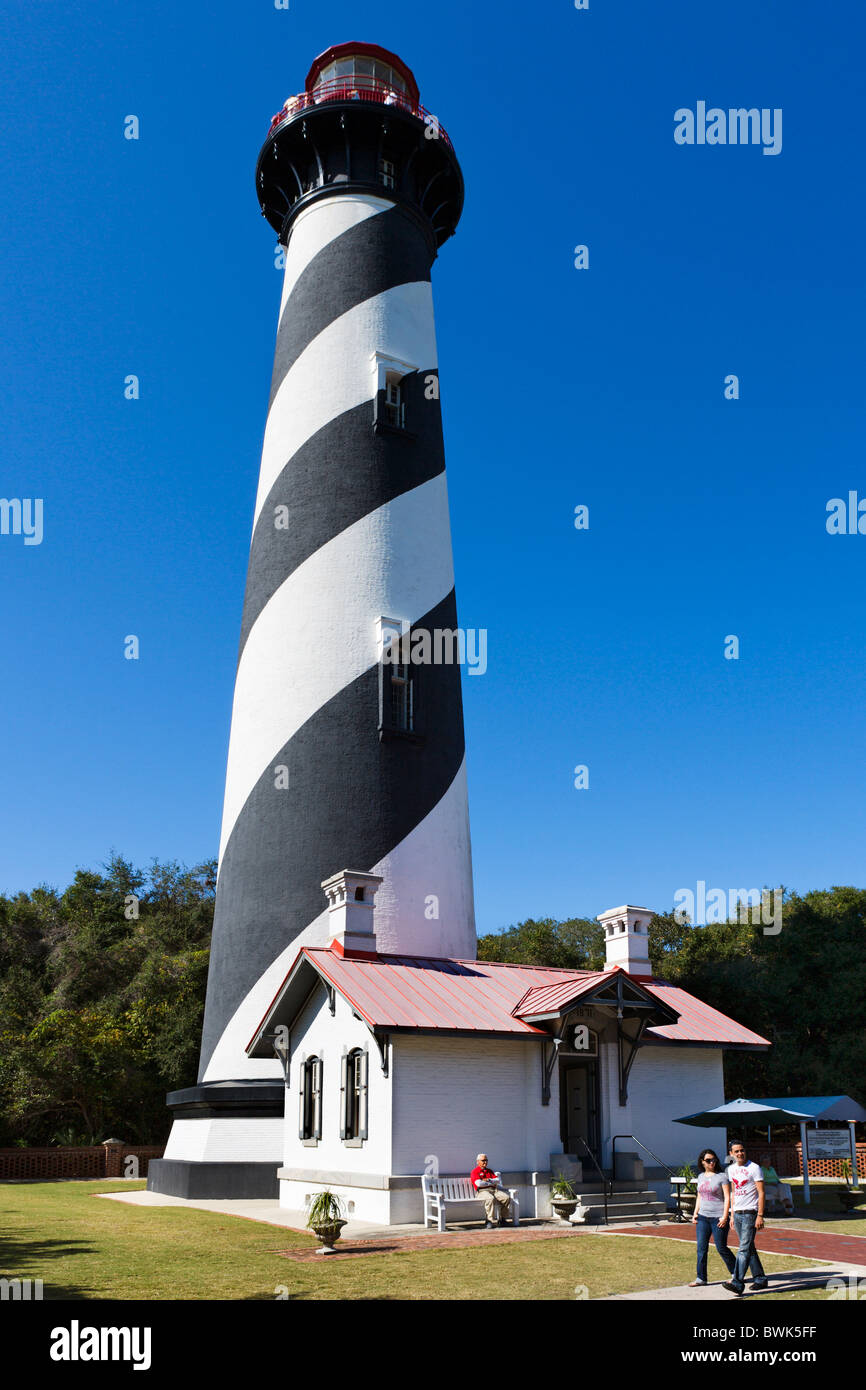 The St Augustine Light, Anastasia Island, St Augustine, Florida, USA Stock Photo
