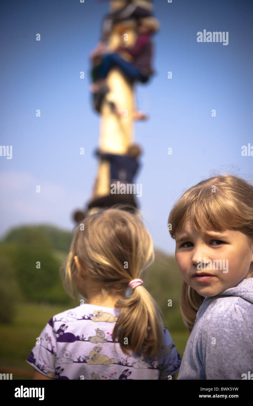 Maypole Climbing Maypole children hi-res stock photography and images - Alamy
