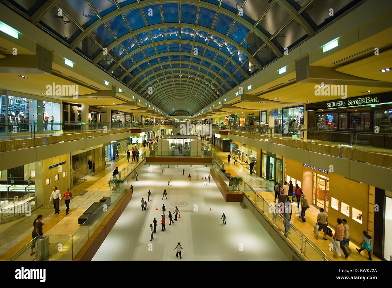 Interior of The Galleria shopping mall, Houston, Texas, USA Stock