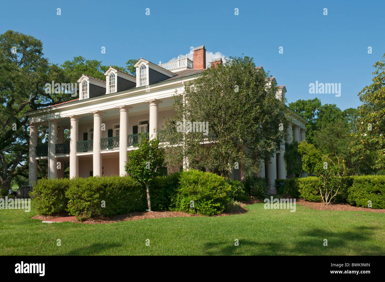 Louisiana, Vacherie, Oak Alley Plantation, main house completed 1841 Stock Photo