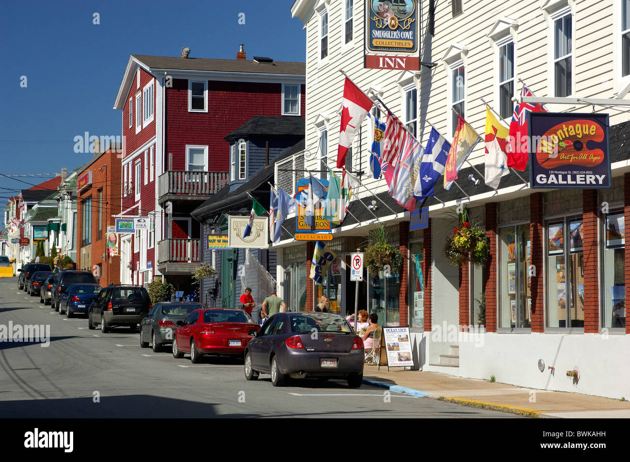 Lunenburg street street scene UNESCO world cultural heritage coastal
