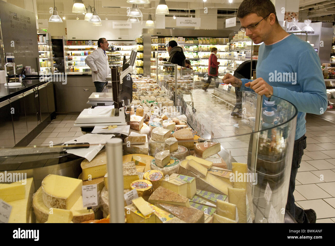 Le Bon Marche food market Paris France Stock Photo - Alamy