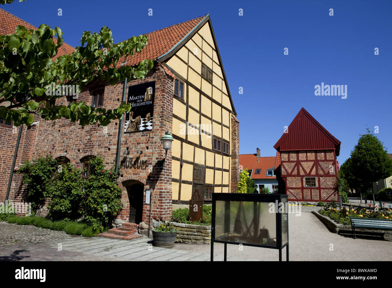 Historical halftimber house, Ystad, Skane, South Sweden, Sweden Stock