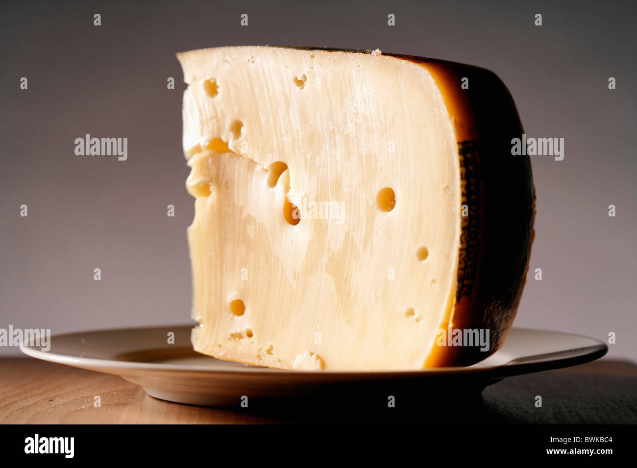Cheese Close-up Color Colour Food Gastronomy Indoor Inside Leerdammer Interior Nourishment Nutrition Piece Stock Photo