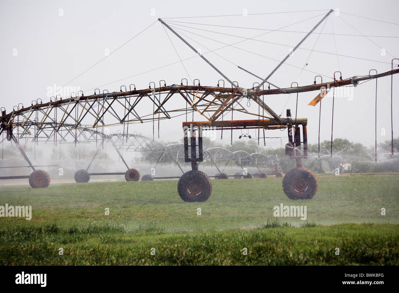 irrigation agriculture machine field fields Denton county USA America