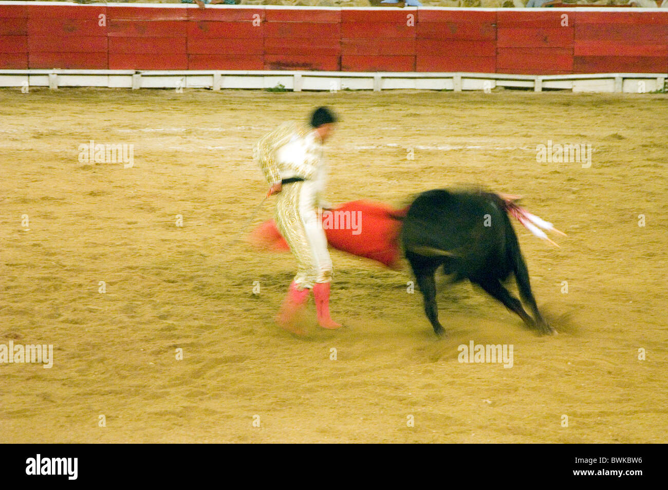 bullfight arena bull toreador torero Caletilla Acapulco Mexico Central America Stock Photo Alamy