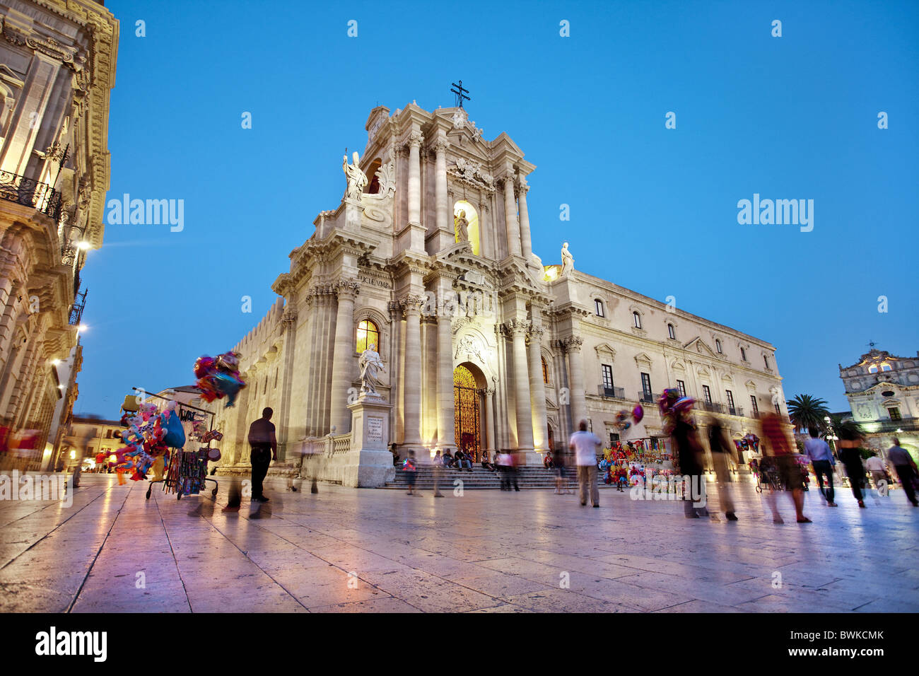 Cathedral Cathedral Square Ortigia Syracuse Sicily Italy Stock Cathedral Cathedral Square Ortigia Syracuse Sicily Italy Stock