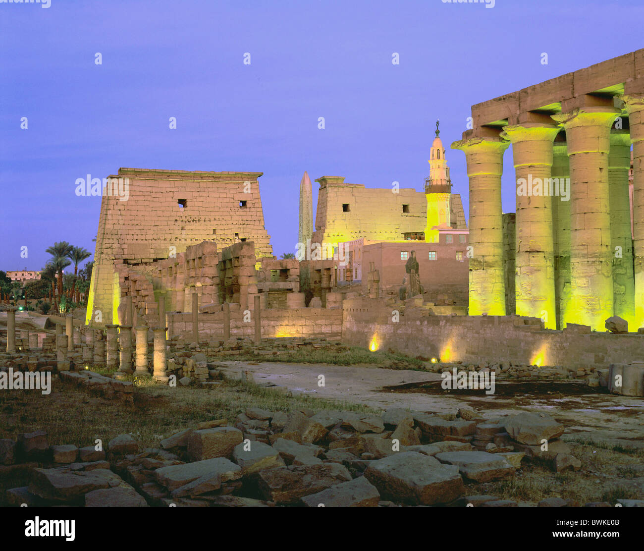 Egypt North Africa Luxor temple temple construction historical cultural ...