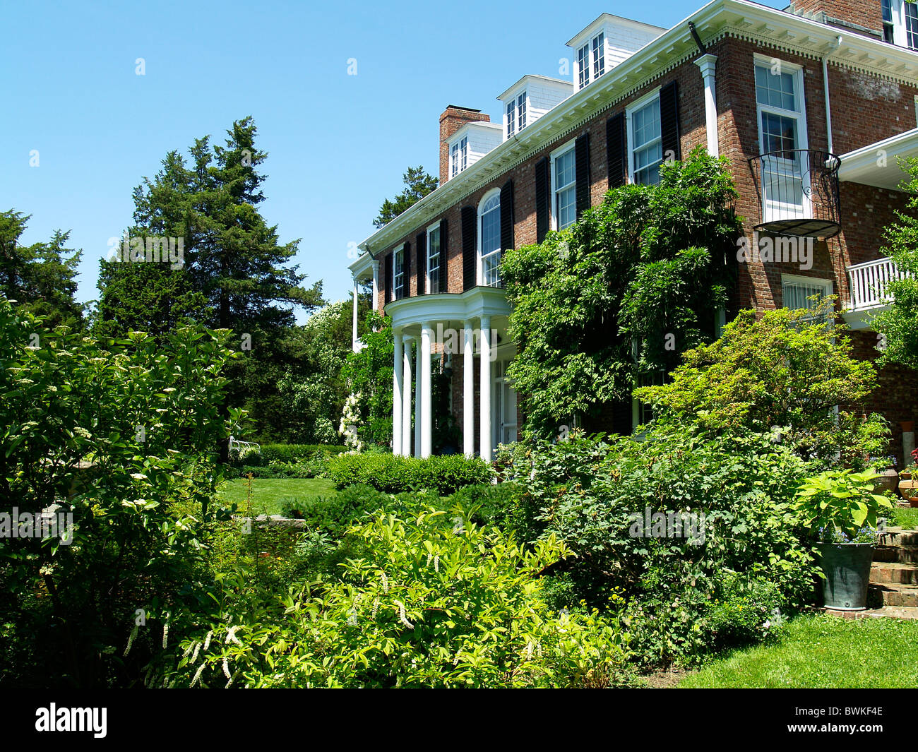 Long Hill house at Sedgwick Gardens,Beverly,Massachusetts Stock Photo
