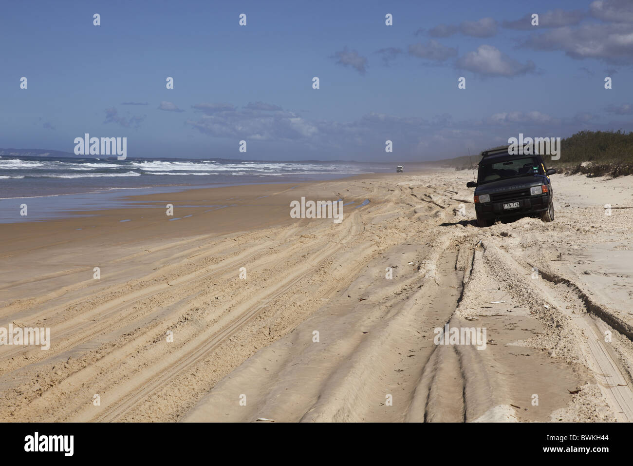 Australia, Queensland, Fraser Island, Recreational Vehicle Driving on