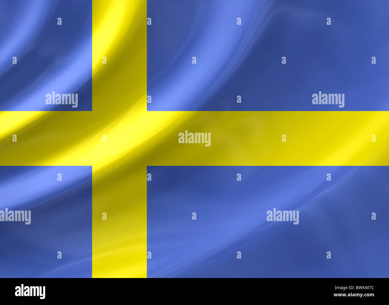 Sweden flag Stock Photo