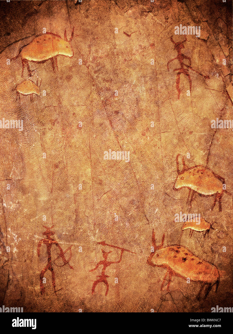 Prehistoric cave painting hi-res stock photography and images - Alamy