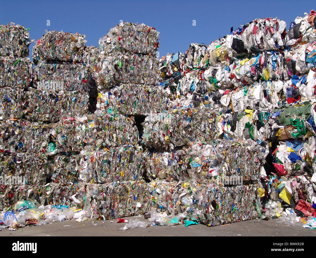 pile of rubbish plastic synthetics recycling environment rubbish waste