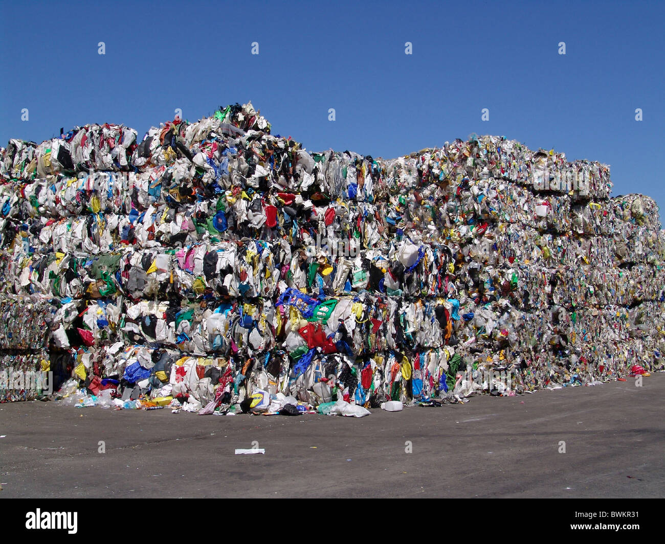 pile of rubbish plastic synthetics recycling environment rubbish waste