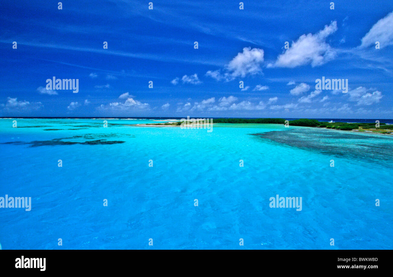 Venezuela South America Las Aves Archipelago Islands Islas de Aves Island Tropical Caribbean Sea uninhabited Stock Photo