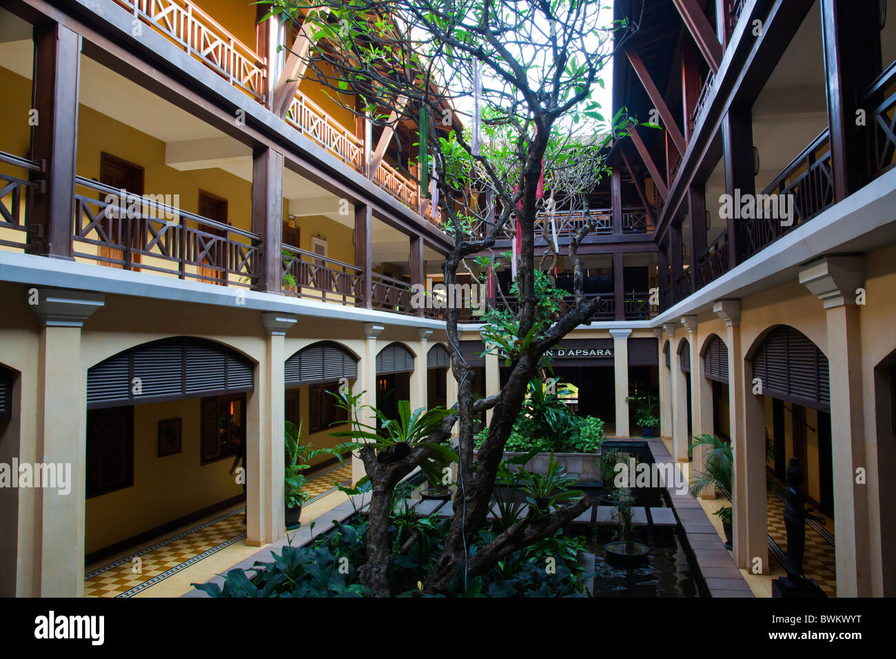 Iconic Historic Hotel Spa Victoria Cambodia Angkor Wat Siem Reap Stock Photo Alamy