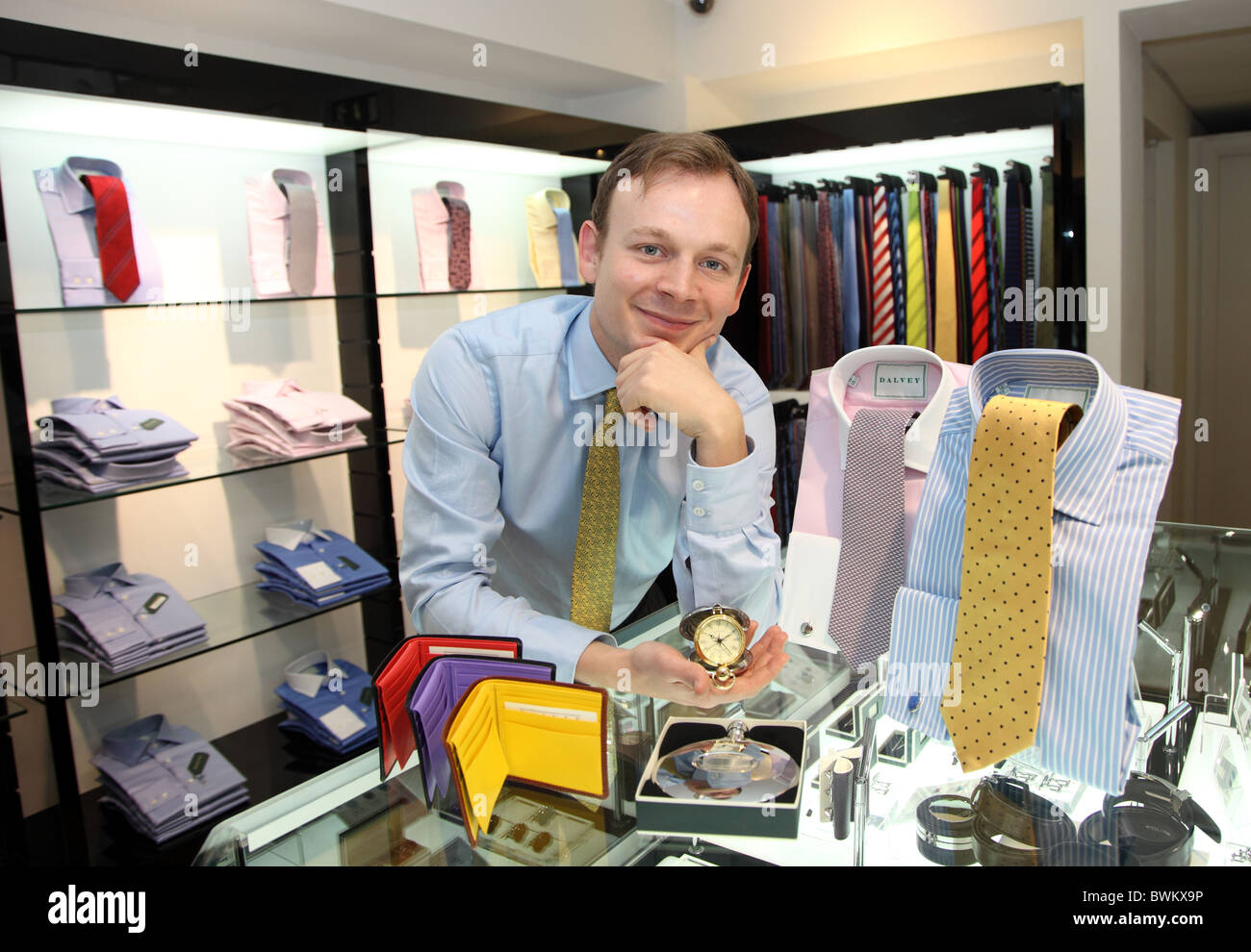 Duncan Grant, Director of family firm Dalvey, mens luxury goods retailer Stock Photo