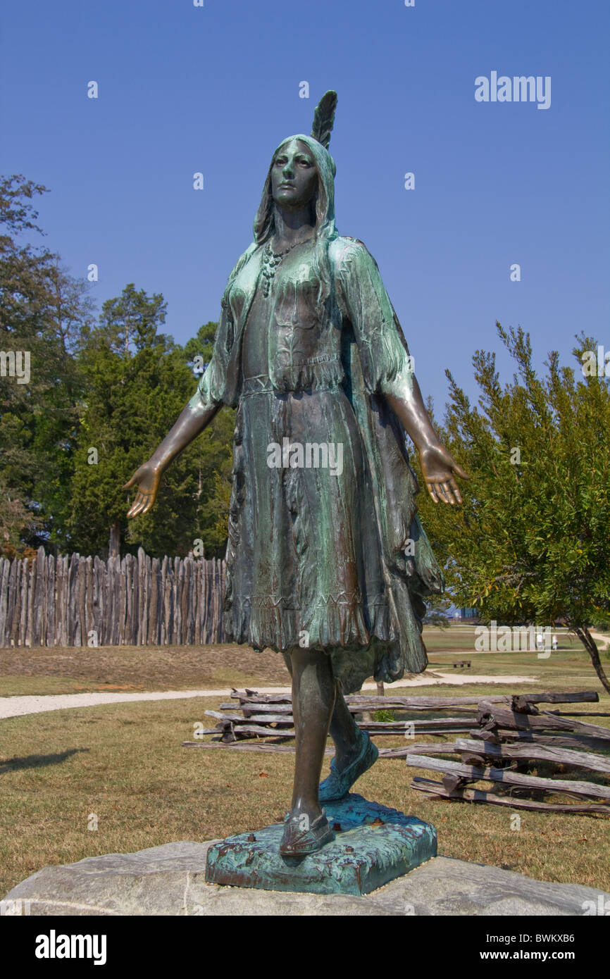 Statue of Pocahontas Jamestown, Colonial National Historical Park
