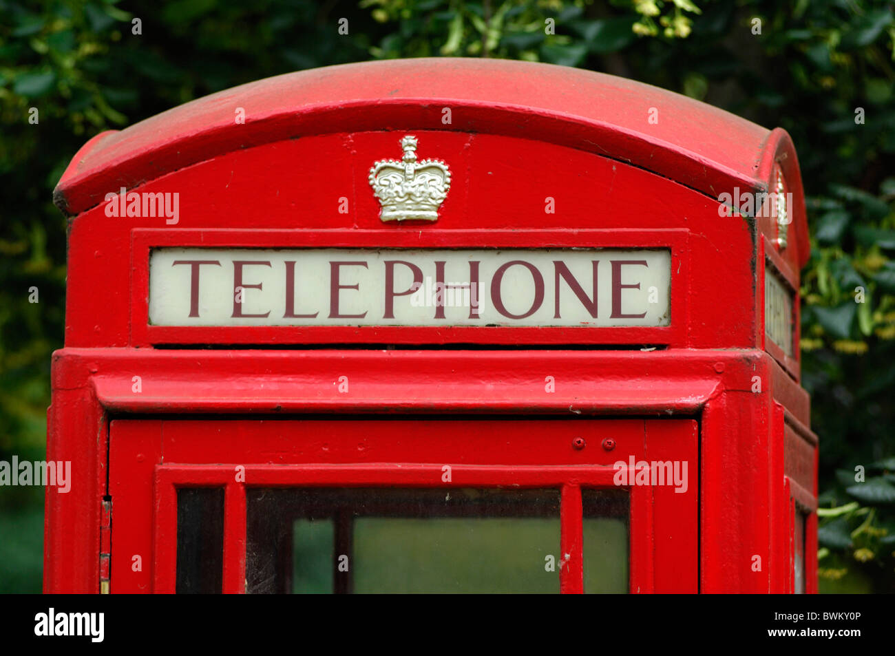 UK London telephone booth Great Britain Europe England old red crest