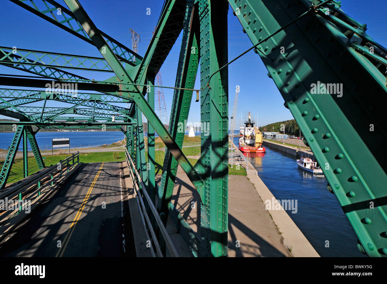 The Canso Swing Bridge in Nova Scotia, Canada Stock Photo Alamy