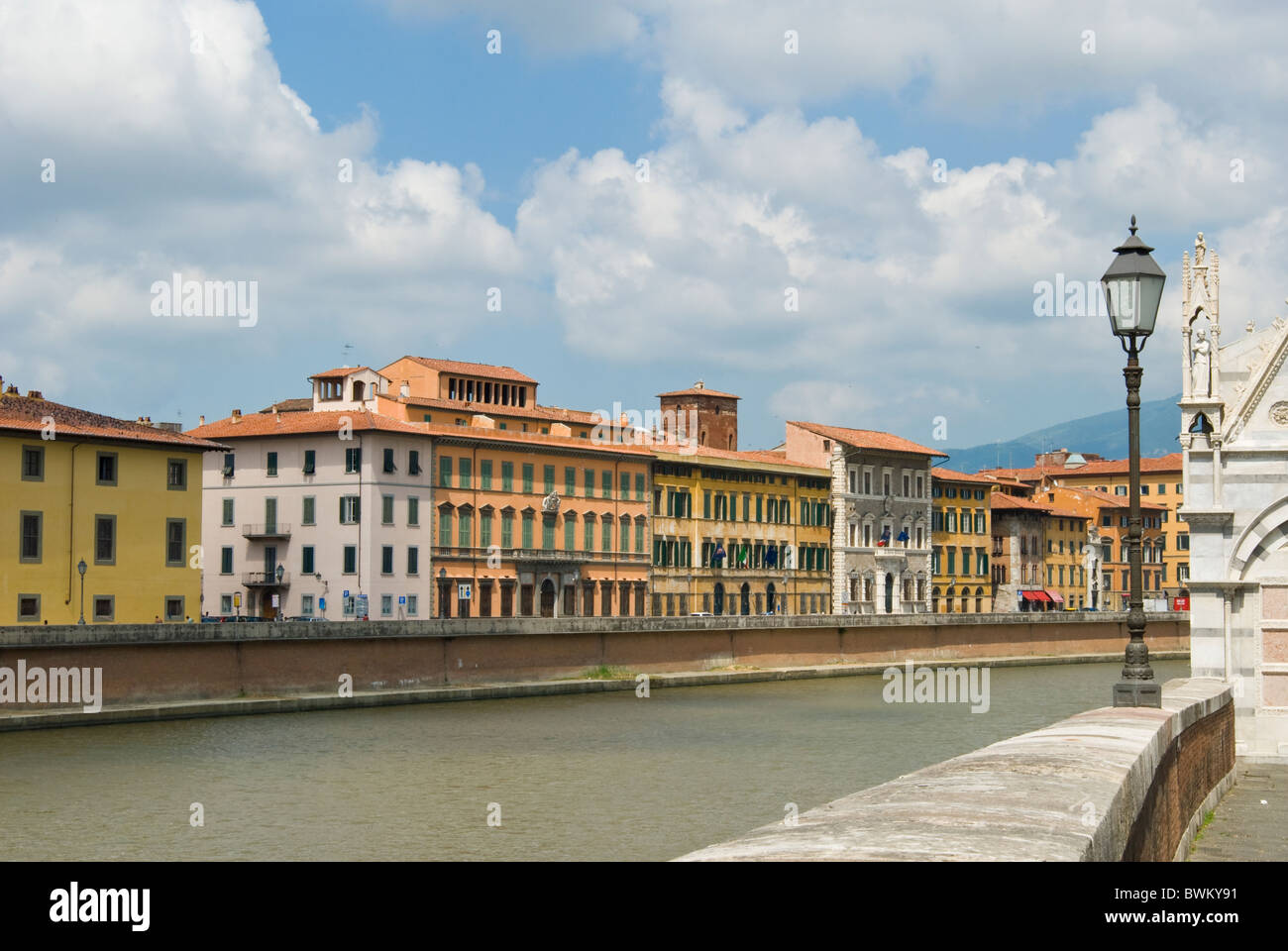 Arno River, Pisa, Tuscany, Italy, Europe Stock Photo