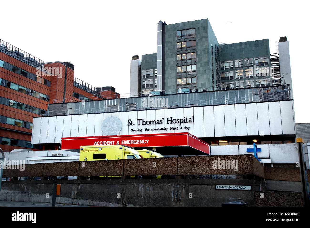 St. Thomas'  Hospital, London Stock Photo