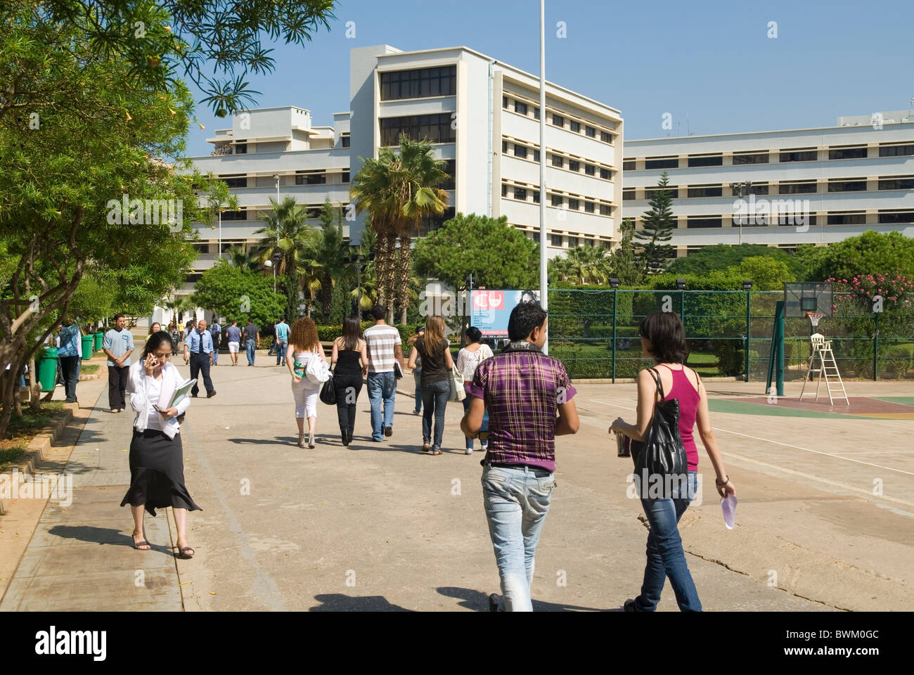 The Campus Of The Beirut Arab University Lebanon Middle East Stock Photo Alamy