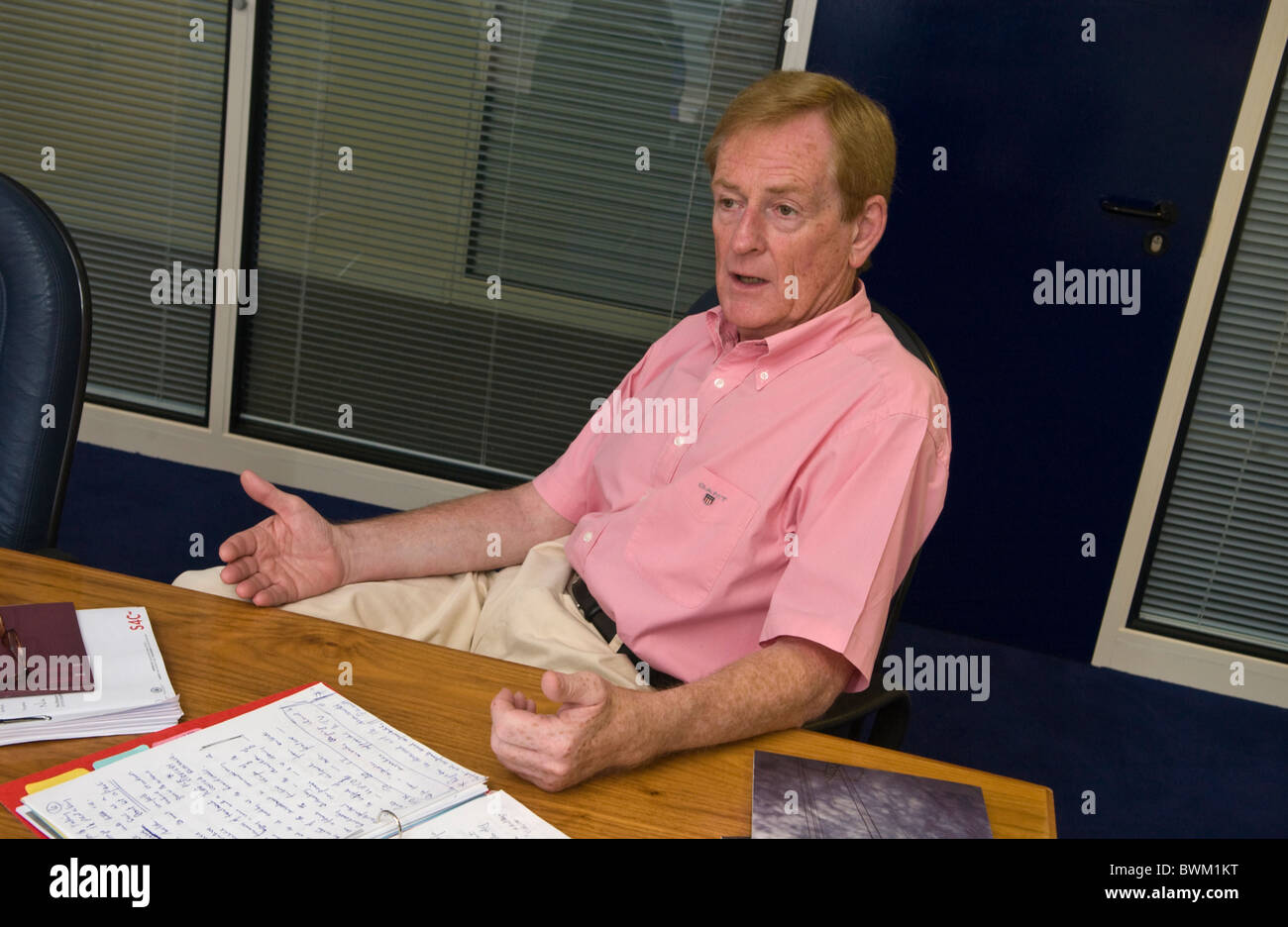 John Walter Jones Chair of S4C Welsh language television channel Stock