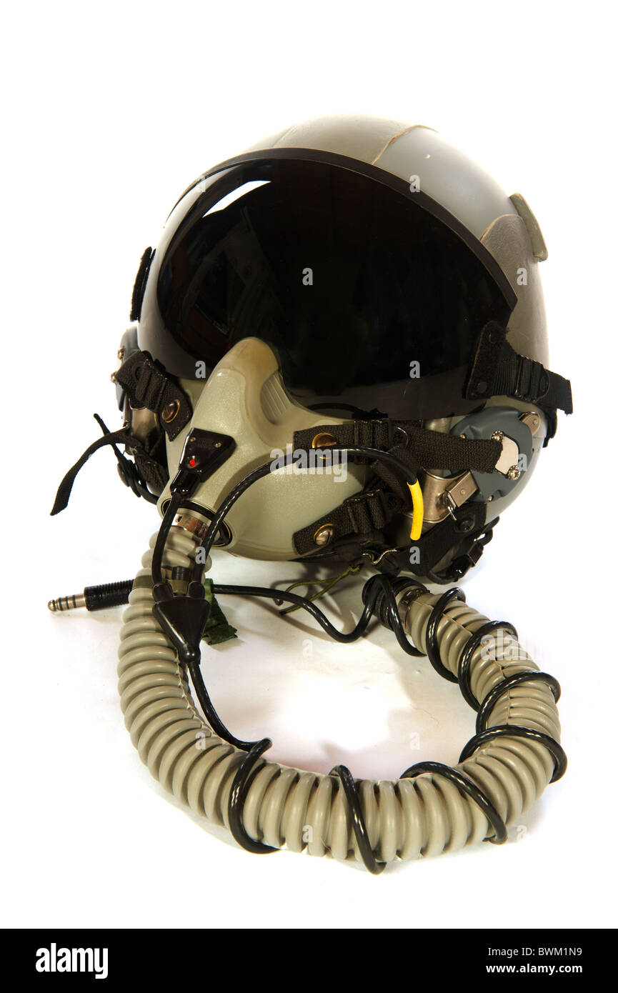Helmet aircraft pilot Cut Out Stock Images & Pictures - Alamy