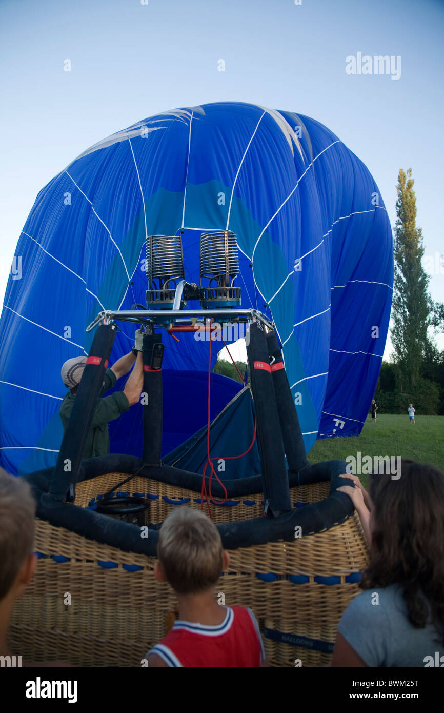 Hot air balloon, Dordogne, France Stock Photo