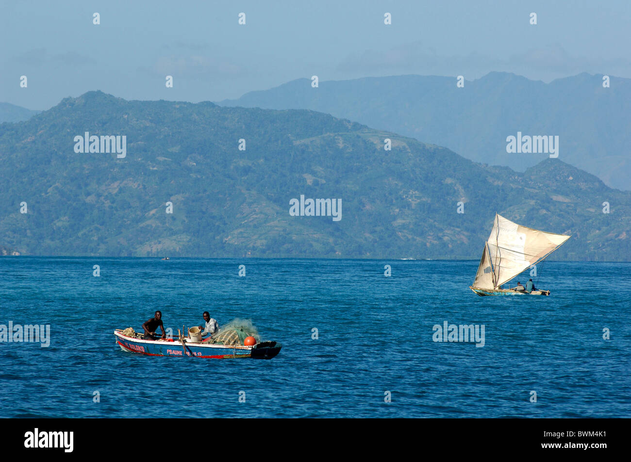 Haiti Labadee Caribbean Fishing Fisher Sailboat Boat Sea Ocean Coast