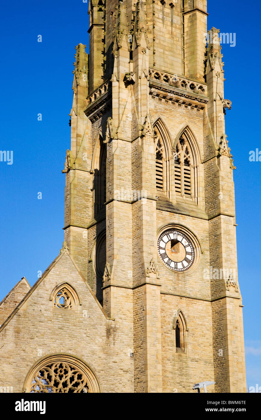 Derelict Church near Piece Hall Halifax West Yorkshire England Stock