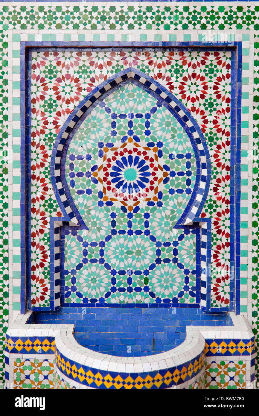 A ceramic factory manufacturing mosaic tile fountains and furniture in