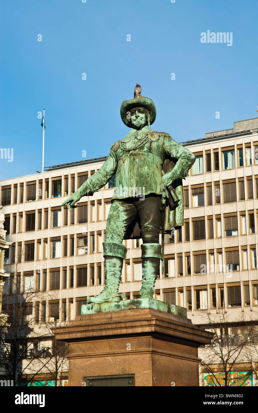 Statue of  the Danish King Christian IV  Oslo Norway Stock Photo
