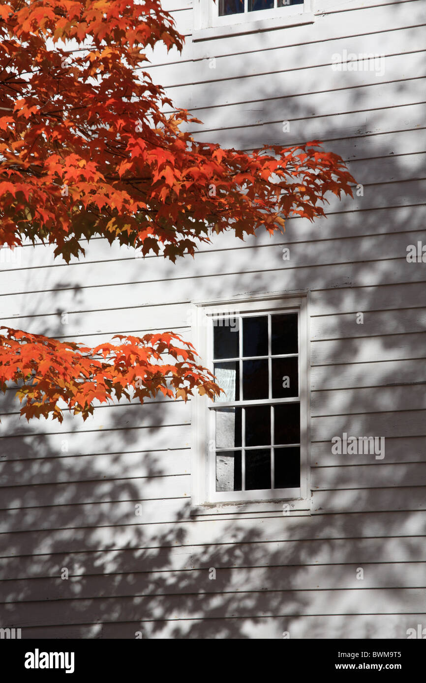 Detail of the 1825 Carriage House, Canterbury Shaker Village, New Hampshire, USA Stock Photo
