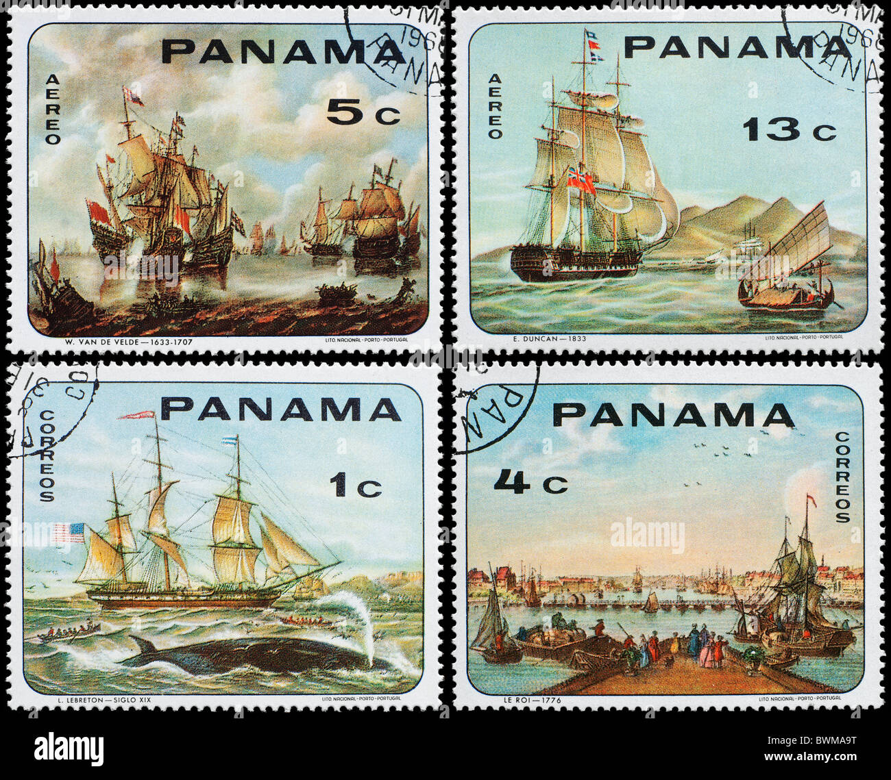 Panama postage stamp hi-res stock photography and images - Alamy
