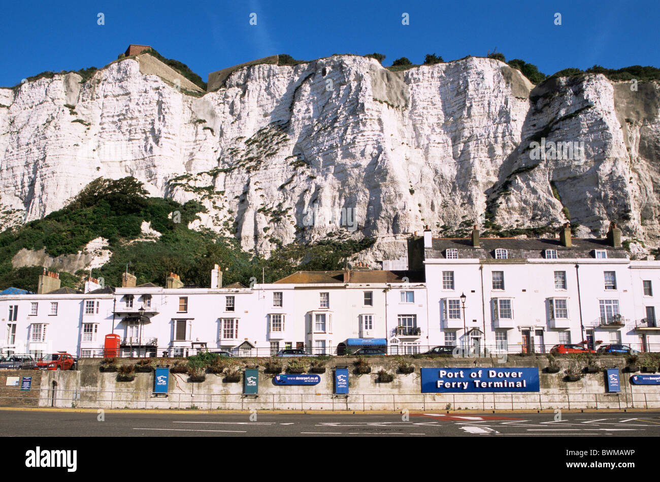 UK England Europe Kent Dover White Cliffs of Dover Cliff Chalk Cliffs ...