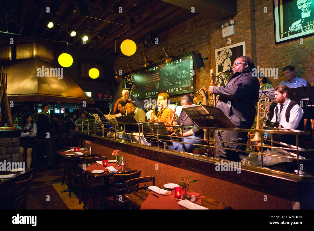 U S A New York Manhattan Greenwich Village Jazz Exhibition In