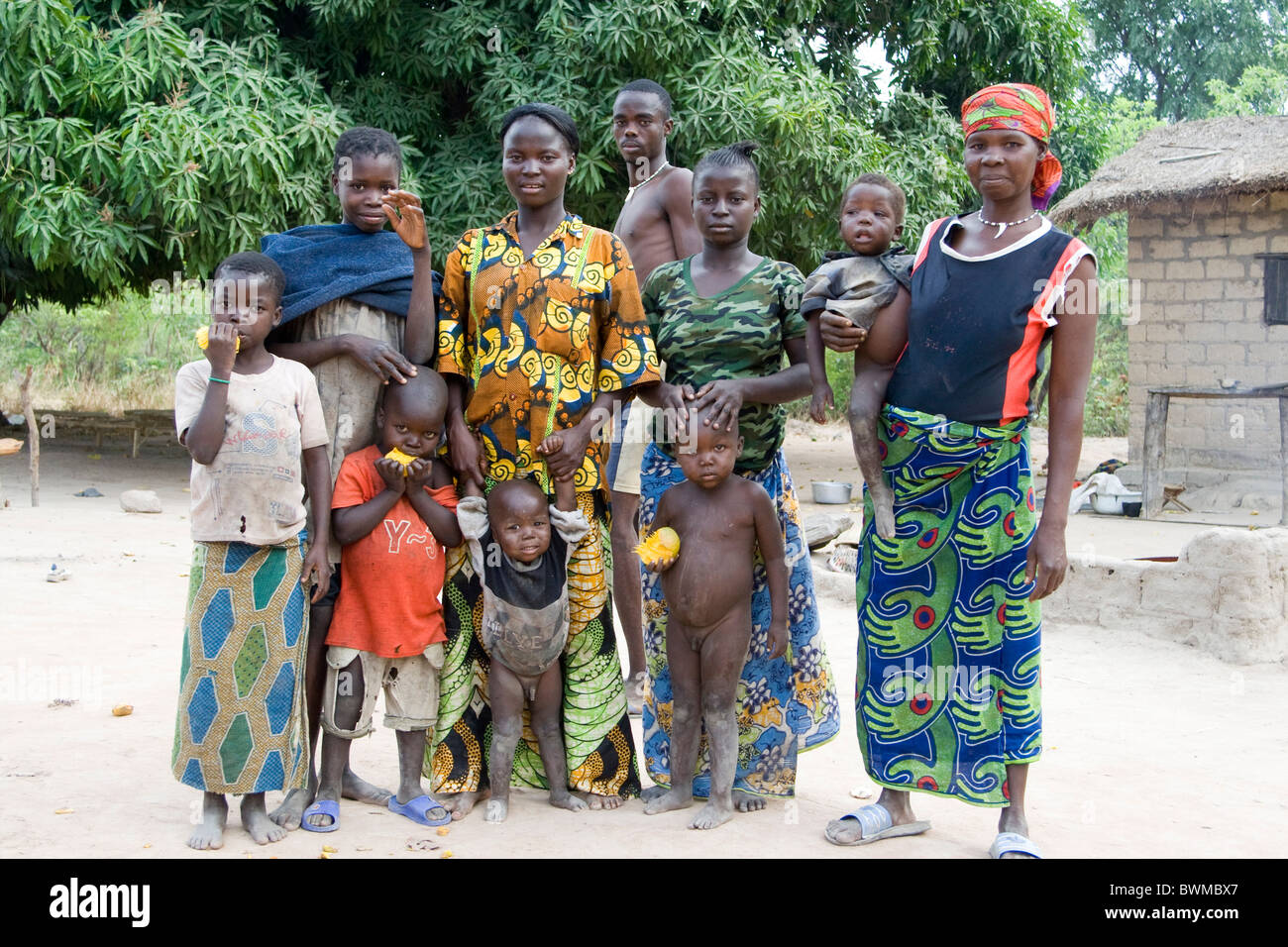A family Central African Republic Stock Photo