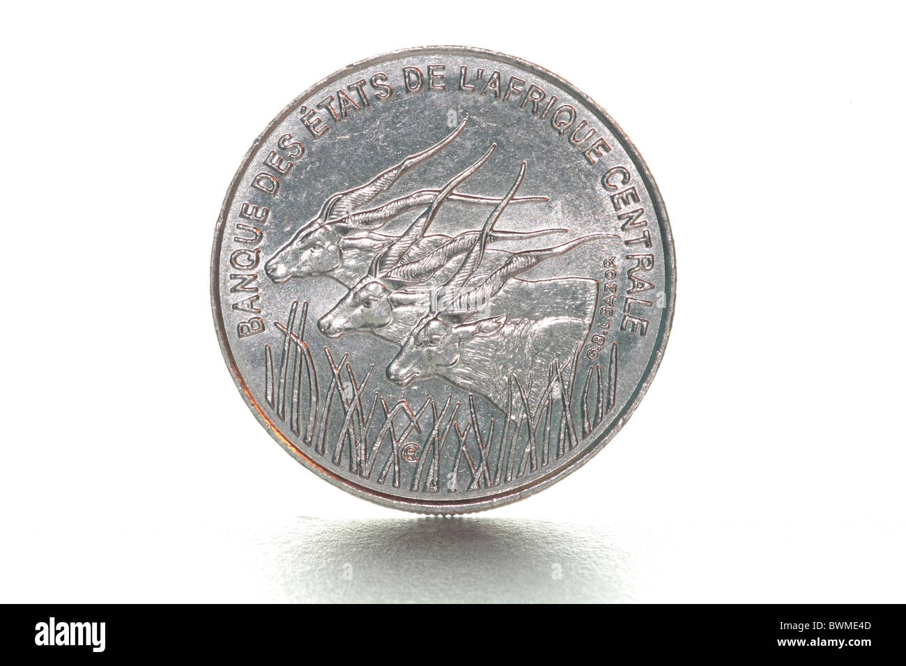 African franc coin money hi-res stock photography and images - Alamy