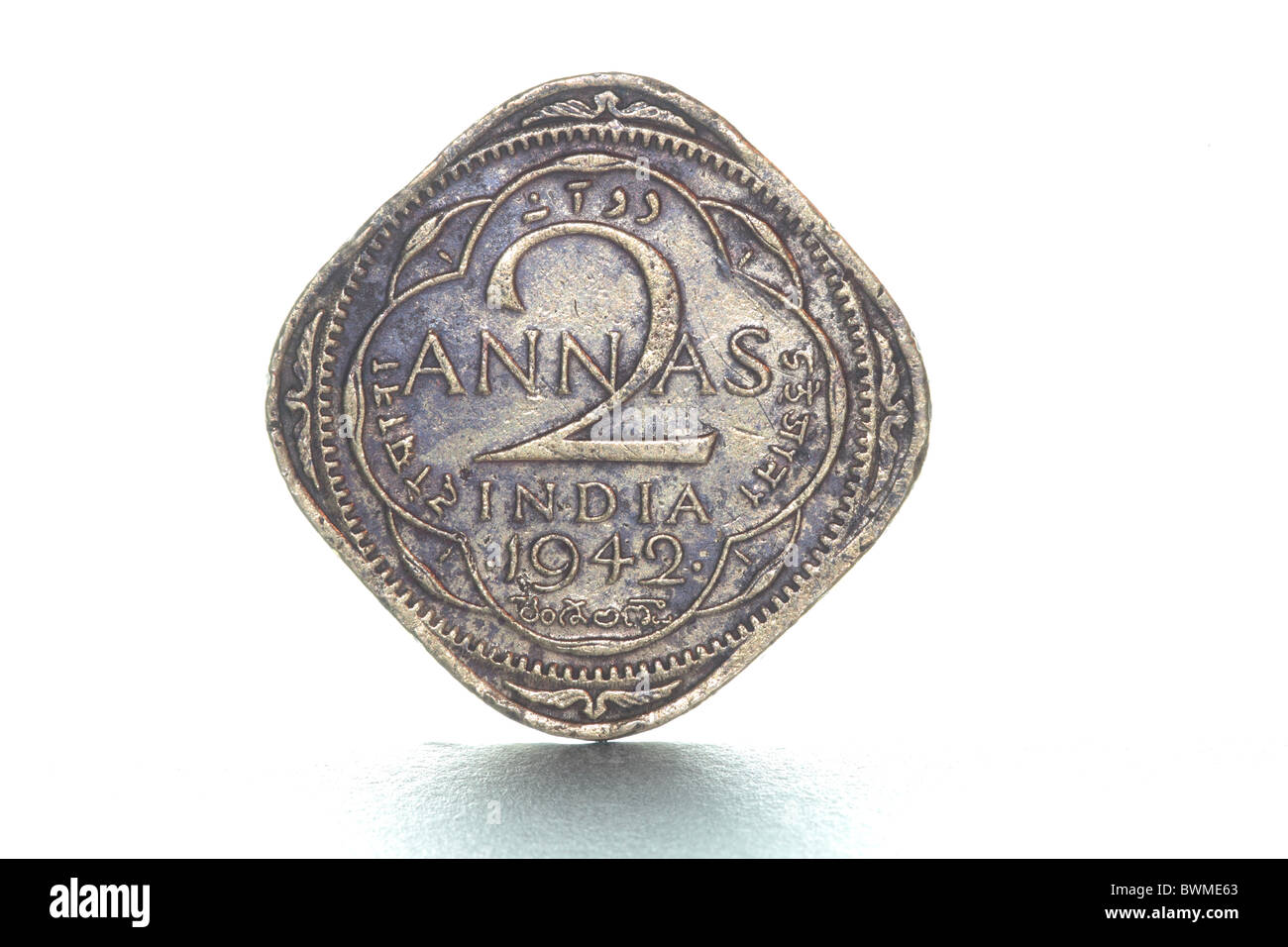Old indian coin hi-res stock photography and images - Alamy