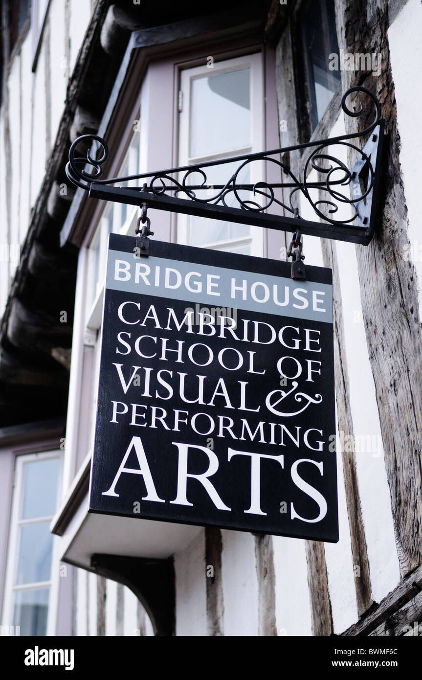 Cambridge School of Visual and Performing Arts, Bridge Street, Cambridge, England, UK Stock Photo