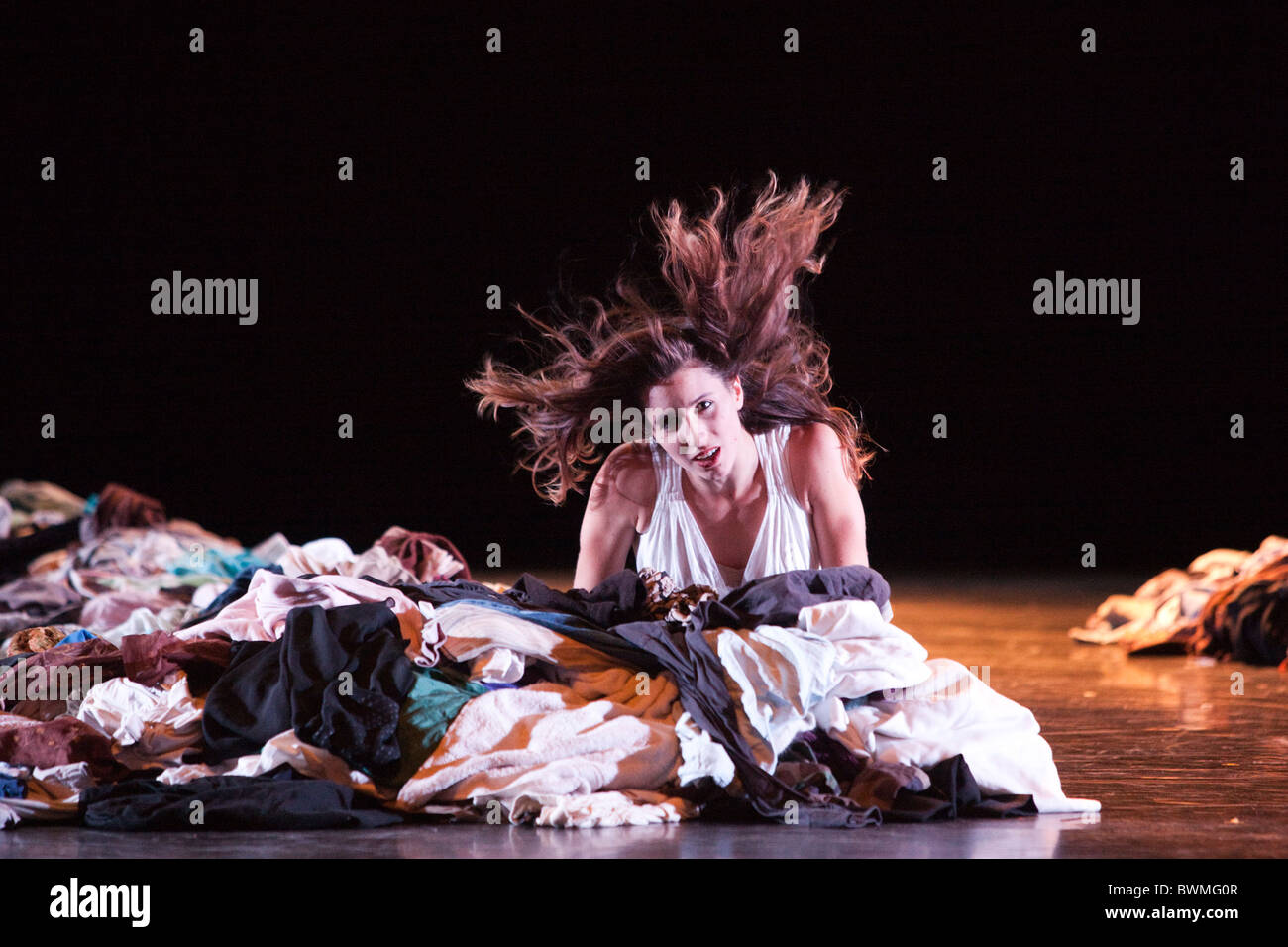 Jasmin Vardimon Company performing 7734 at Sadler's Wells, London Stock